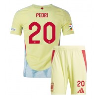 Camisa de time de futebol Espanha Pedri Gonzalez #20 Replicas 2º Equipamento Infantil Europeu 2024 Manga Curta (+ Calças curtas)